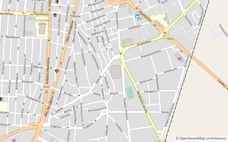 xanthi arena location map