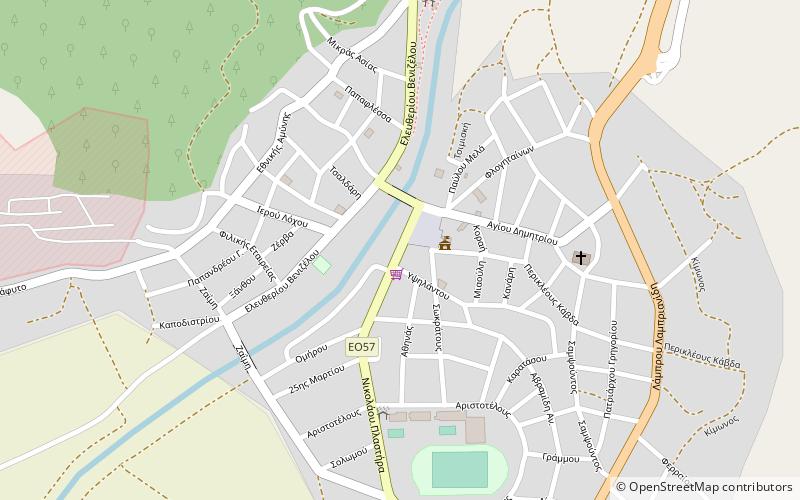 nevrokopi location map