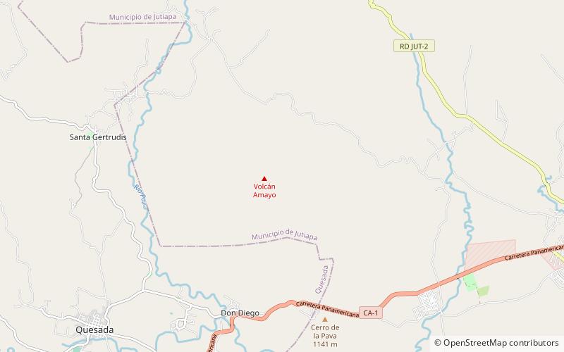 Volcán de Flores location map