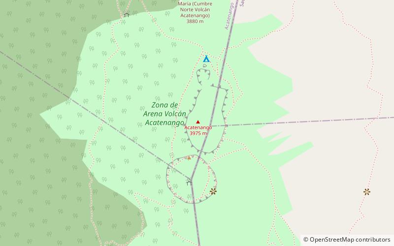 Wulkan Acatenango location map