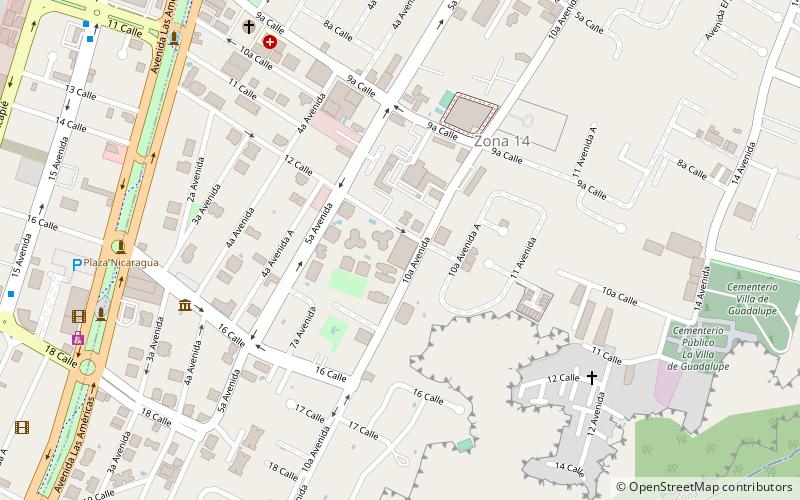plaza la noria guatemala city location map
