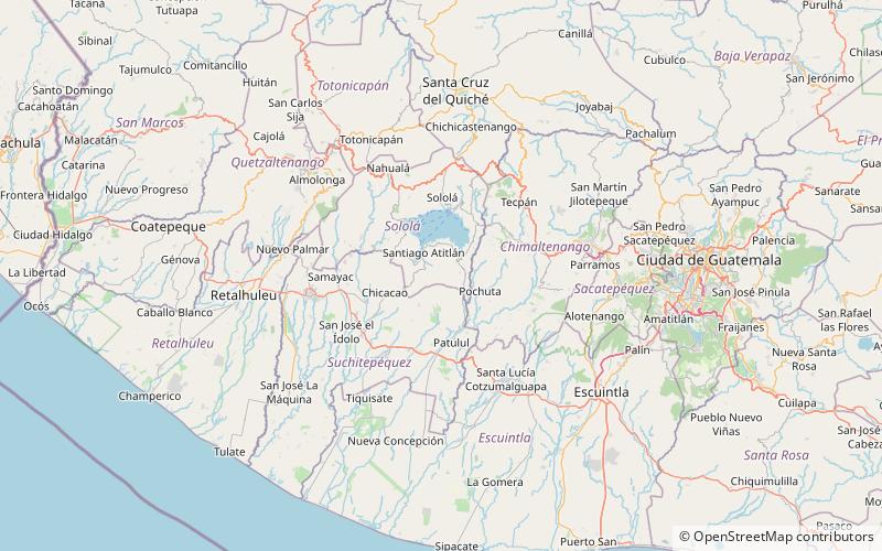 Volcan Atitlán location map