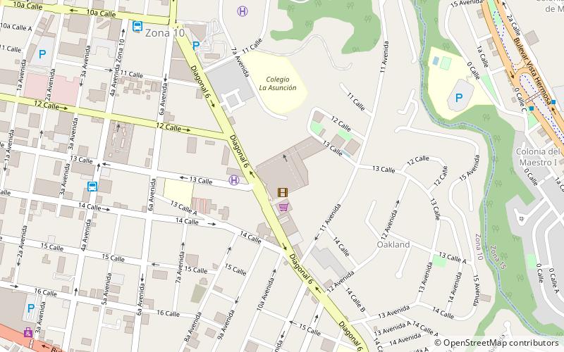 Oakland Mall location map