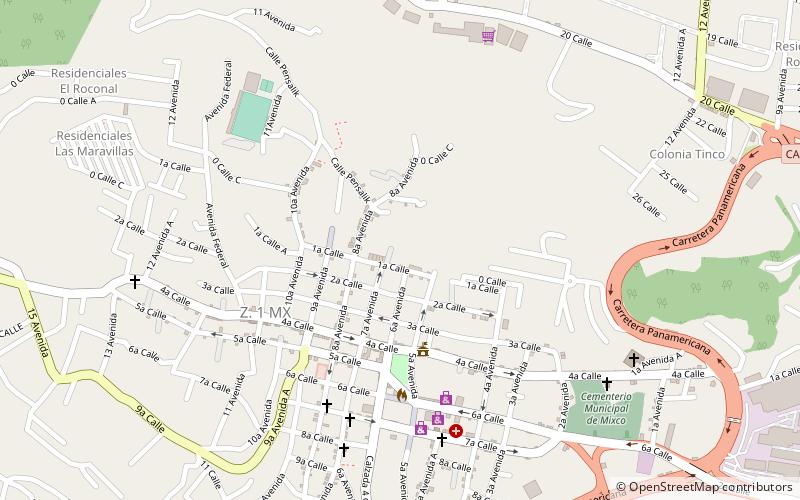 Mixco location map