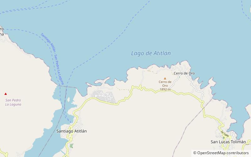 Lago de Atitlán location map