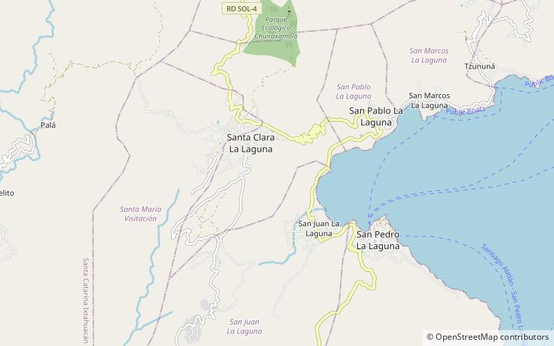 indian nose viewpoint san pedro la laguna location map