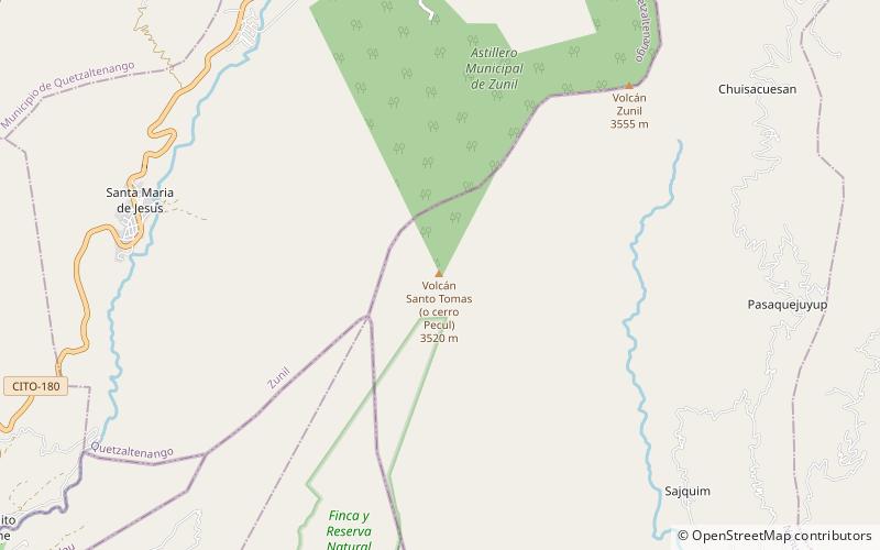 volcan santo tomas location map