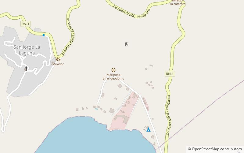 reserva natural atitlan panajachel location map