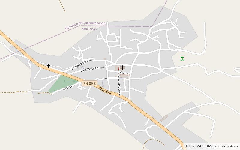 Almolonga location map
