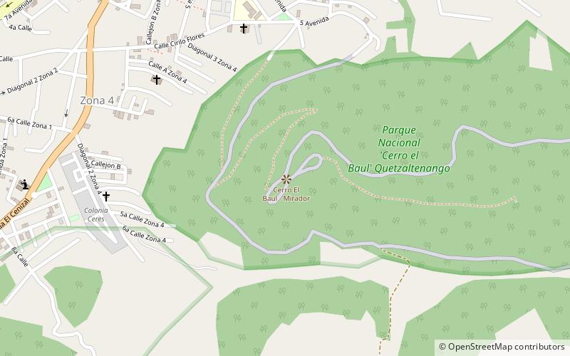 Camino Parque Cerro el Baúl location map