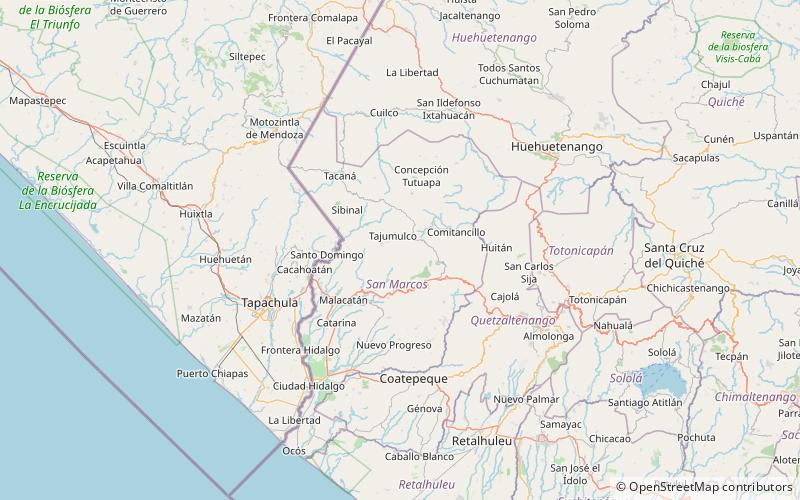 Volcán Tajumulco location map