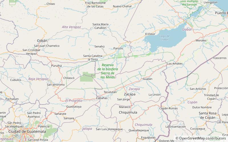 Sierra de las Minas location map