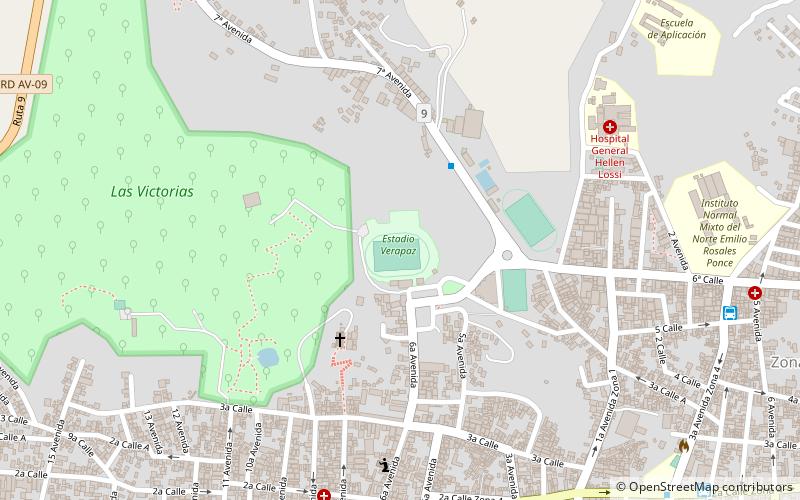estadio verapaz coban location map