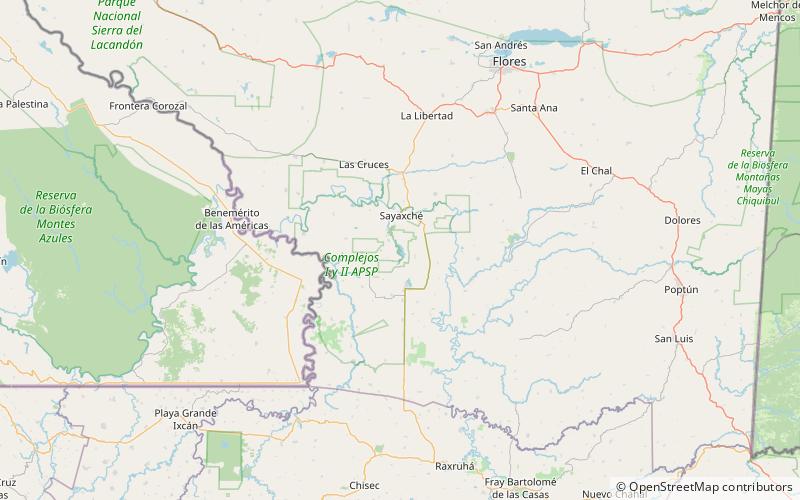 punta de chimino aguateca location map