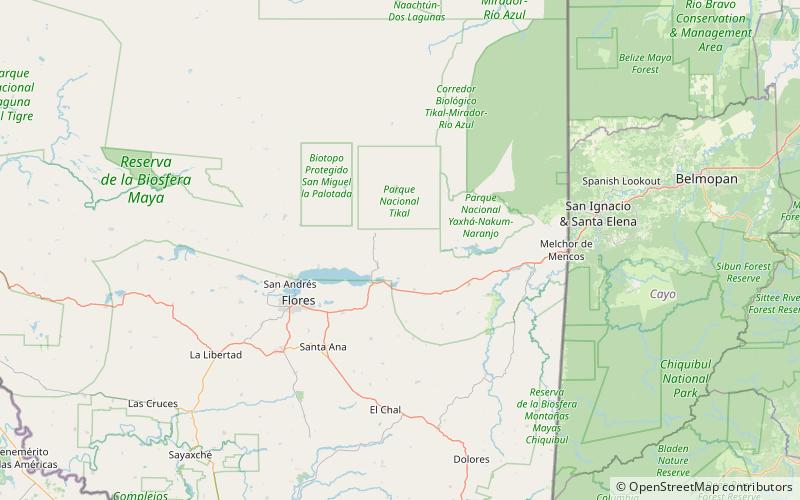 el temblor maya biosphere reserve location map