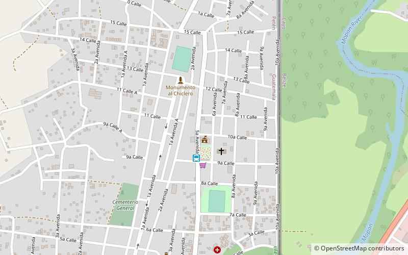Melchor de Mencos location map