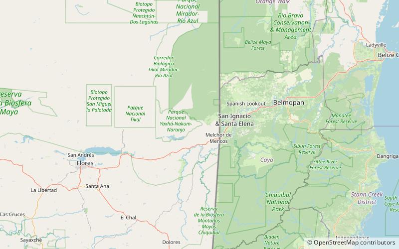 Naranjo location map