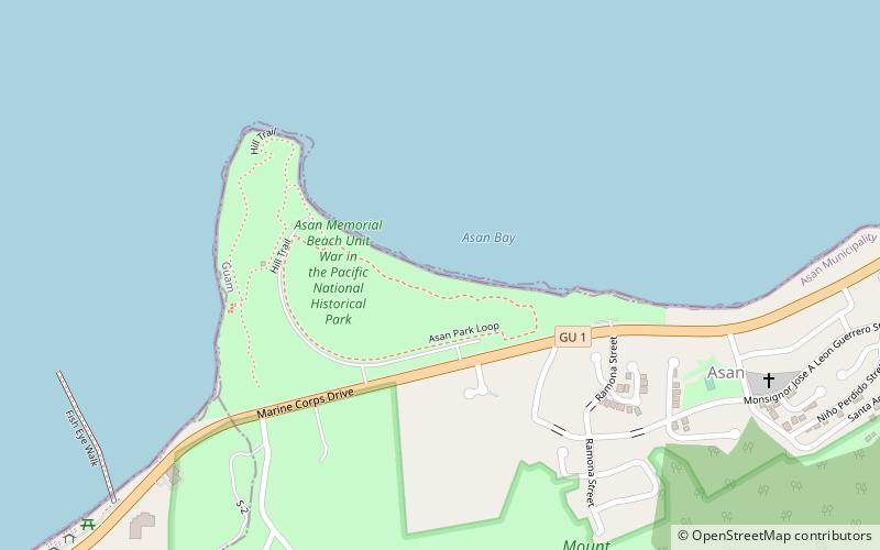 blue beach asan location map
