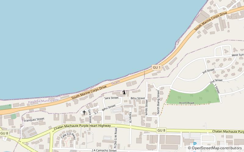 trinchera beach tamuning location map