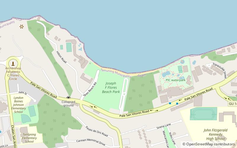 ypao beach tamuning location map