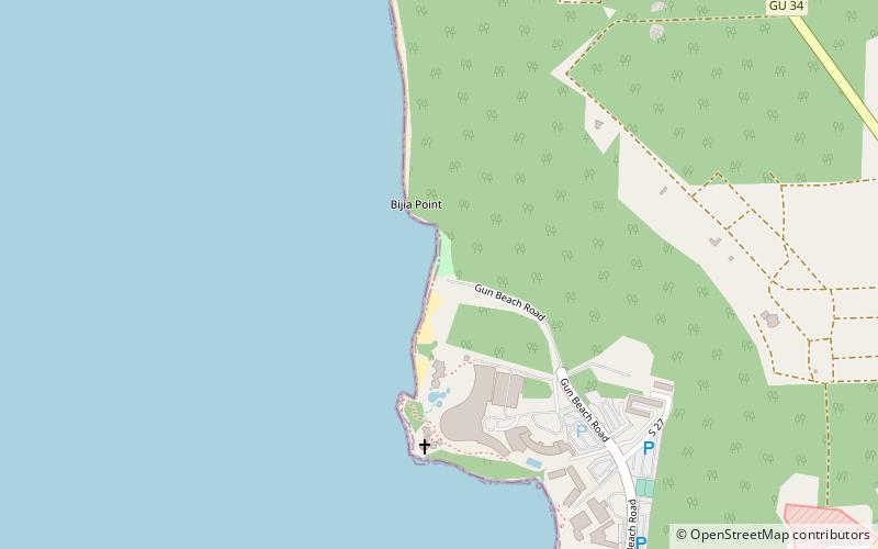 Gun Beach location map
