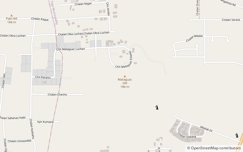 Mataguac Hill Command Post location map