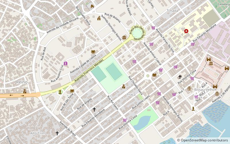 Estadio Lino Correia location map