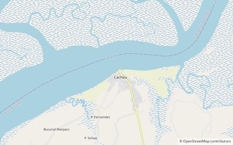 fortaleza portugues de cacheu location map