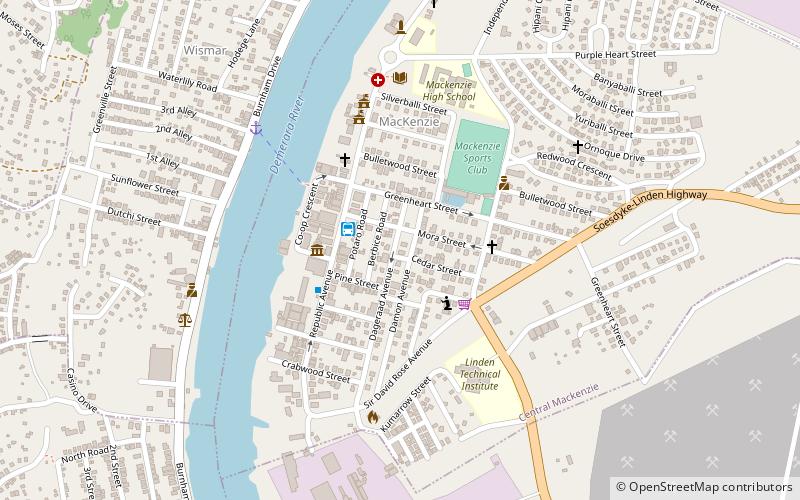 Linden location map