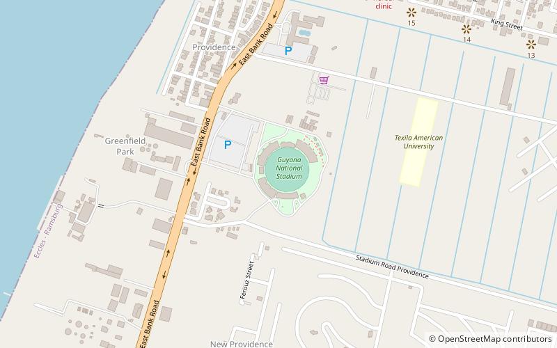 Estadio Providence location map