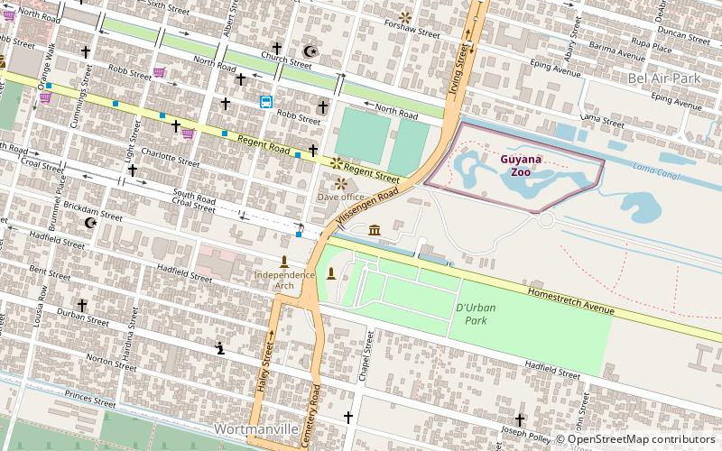 galerie nationale dart du guyana georgetown location map