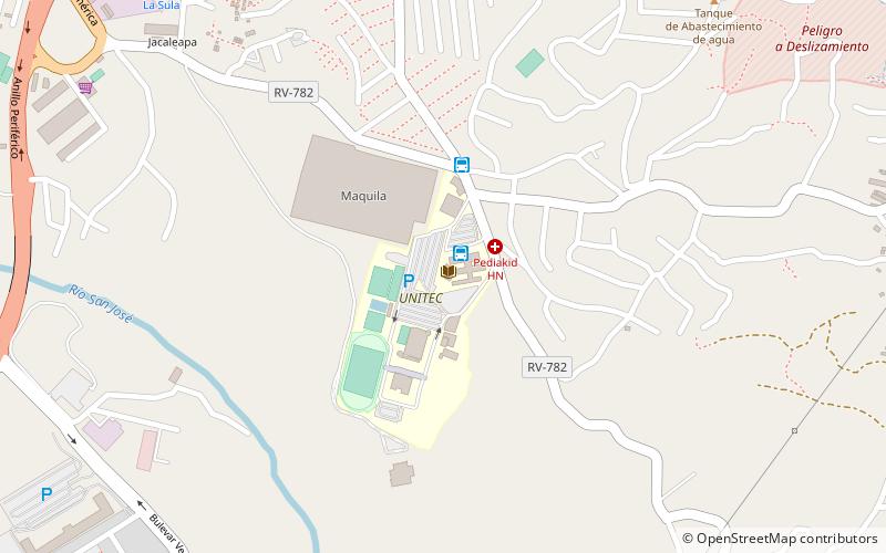 Universidad Tecnológica Centroamericana location map