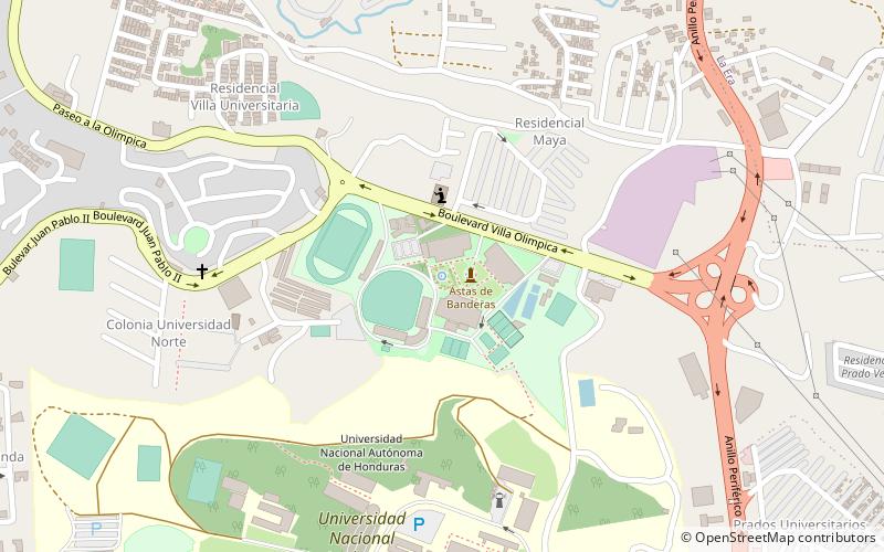 tegucigalpa olympic village location map