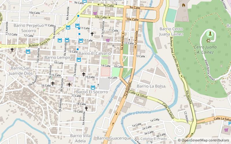 parque el soldado tegucigalpa location map