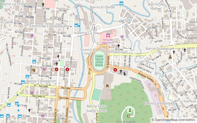 Estadio Nacional de Tegucigalpa location map