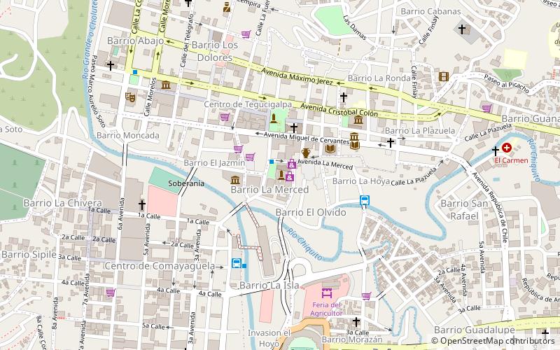 galeria nacional de arte tegucigalpa location map