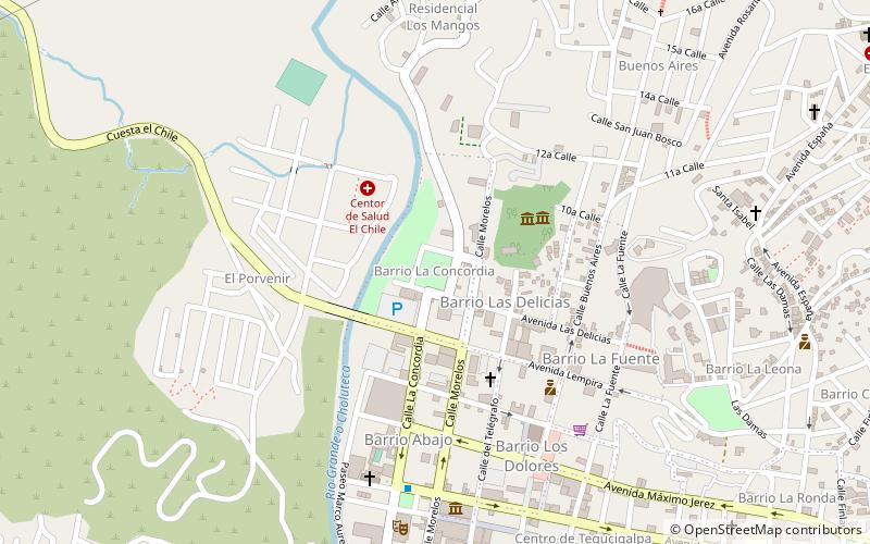 Parque La concordia location map