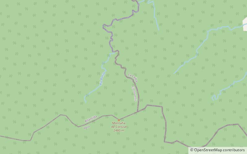 Pico Bonito National Park location map