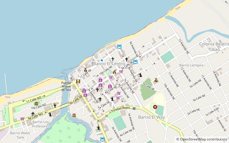 municipalidad de tela location map