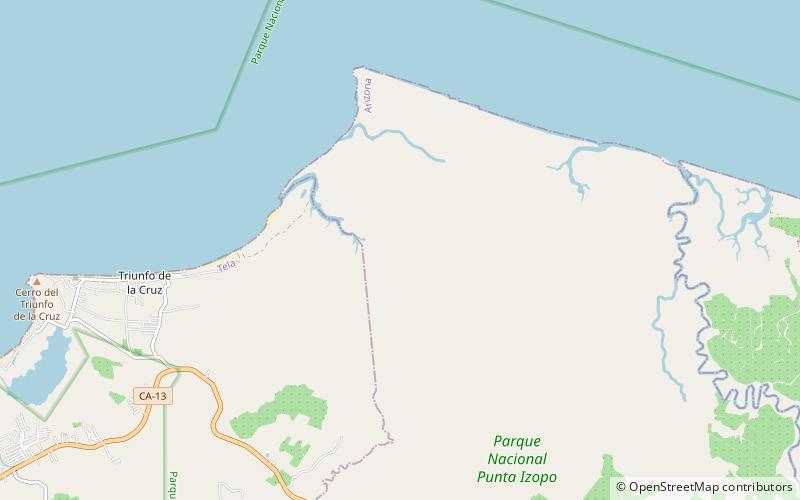 Parque nacional Jeanette Kawas location map