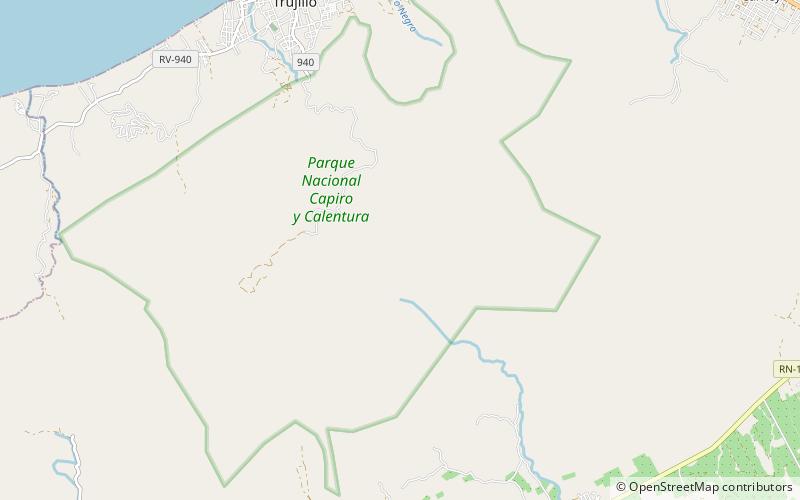 Capiro Calentura National Park location map