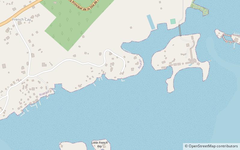 archs iguana and marine park roatan location map