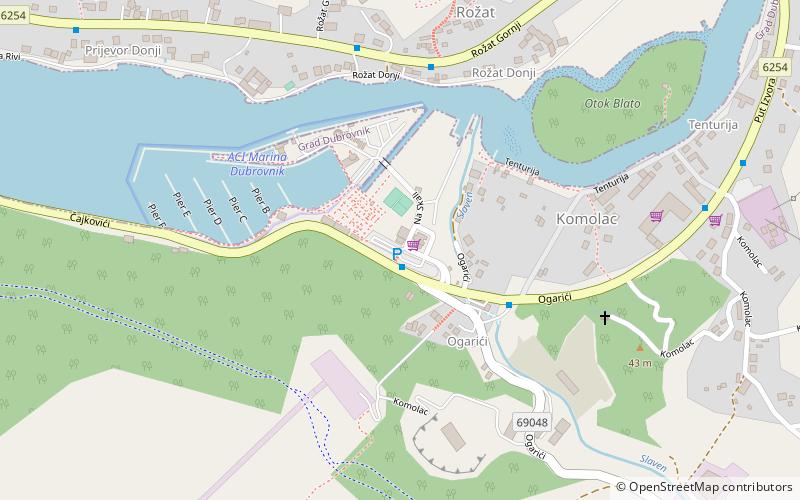 ACI Dubrovnik location map