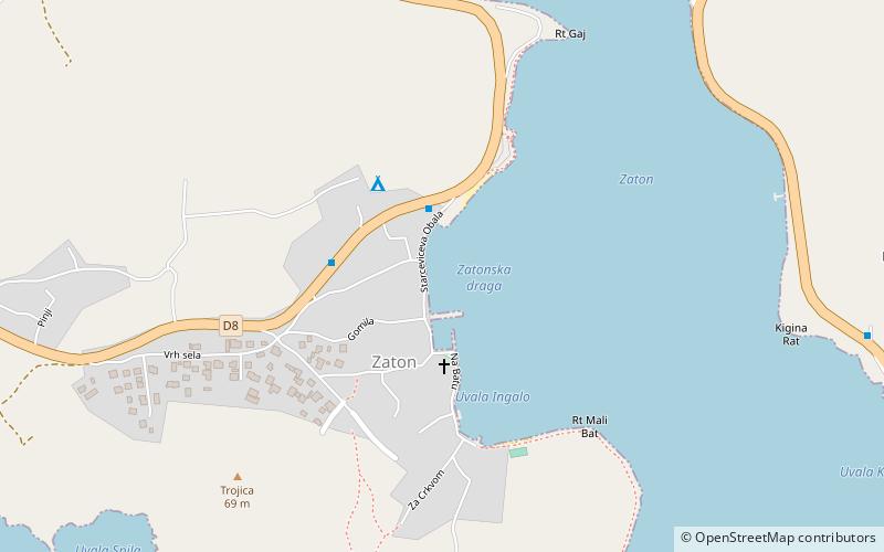 Zaton location map