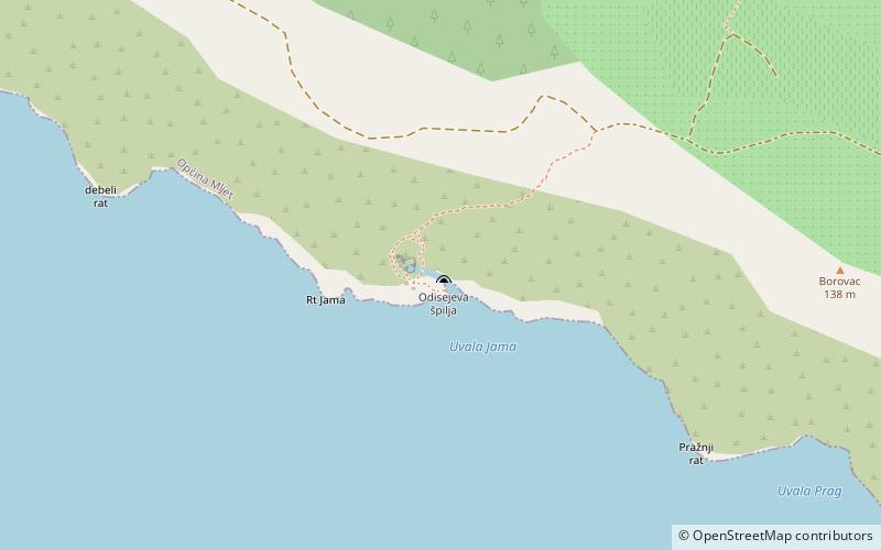 Odysseus cave location map