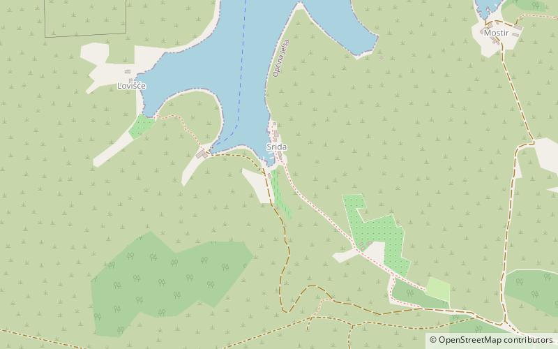 Šćedro location map