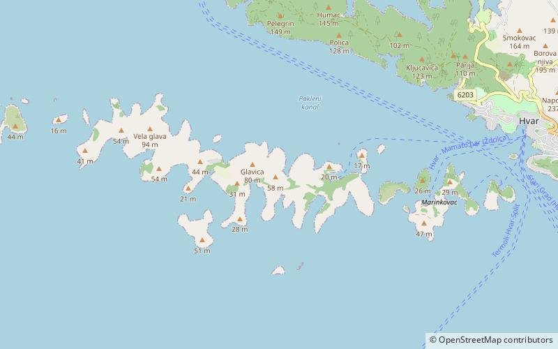 Paklinski Islands location map