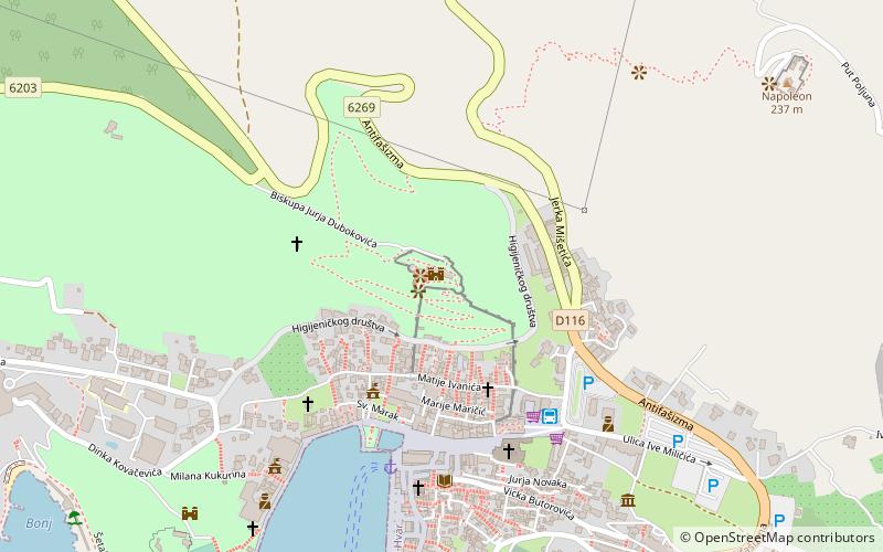 Španjola location map