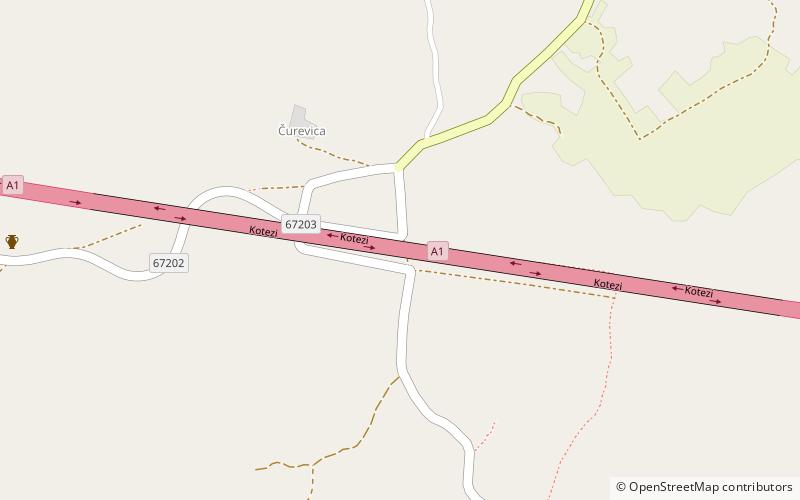 Kotezi Viaduct location map