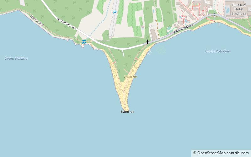 Plaża Zlatni Rat location map